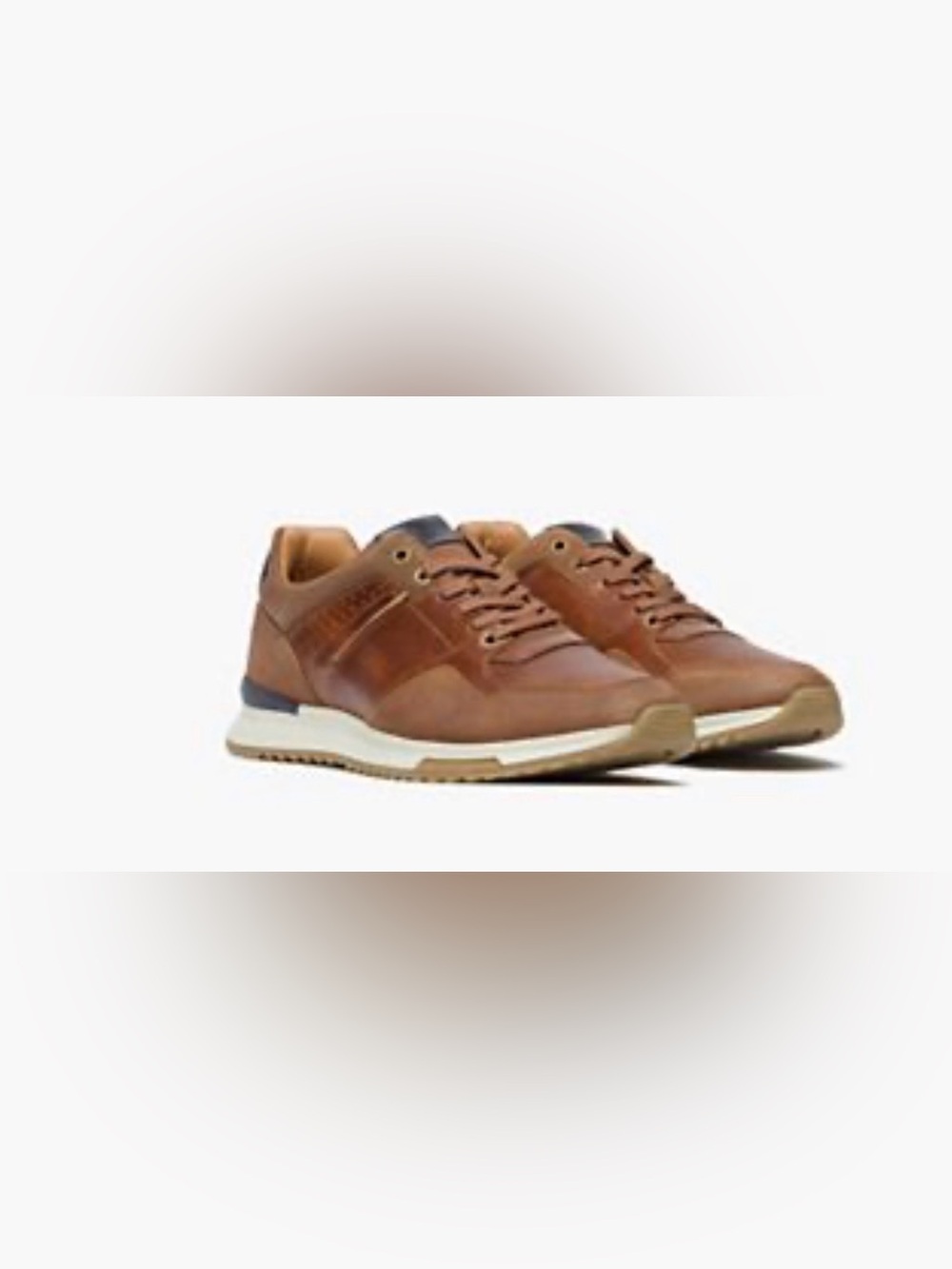 New Rodd & Gunn Albury Tan Leather Lace-Up Sneakers